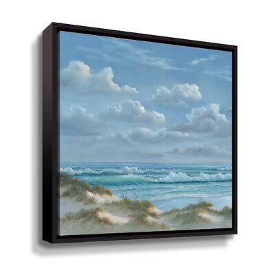 Shoreline I by Georgia Janisse - Painting Print on Canvas Rosecliff Heights Format: Black Framed Canvas, Size: 24 H x 24 W x NFC3_S3YDI07