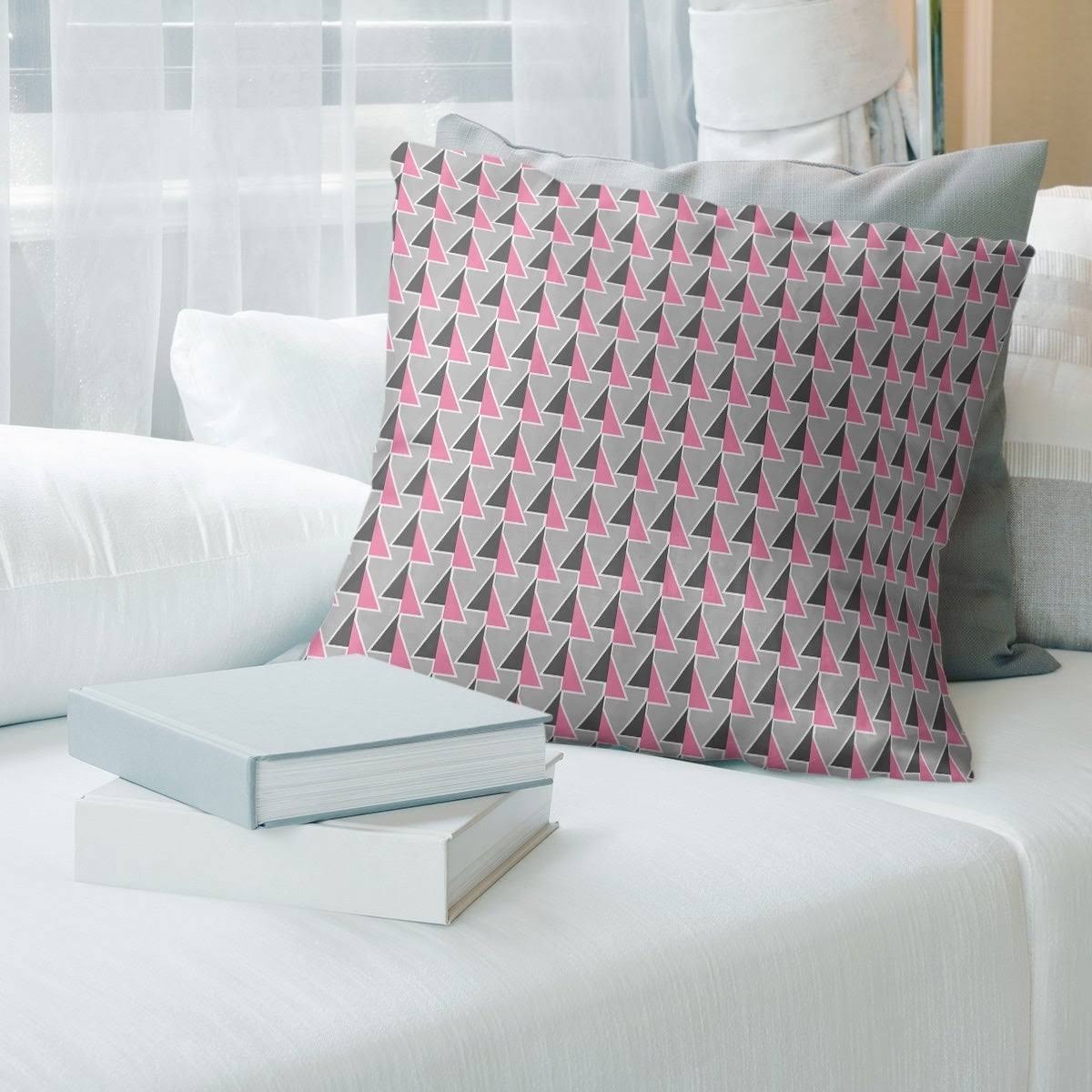 Porch  den Dodson Color Accent Shifted Arrows Throw Pillow - 26 x 26 - Pink - Polyester WZC5_A6WMX13