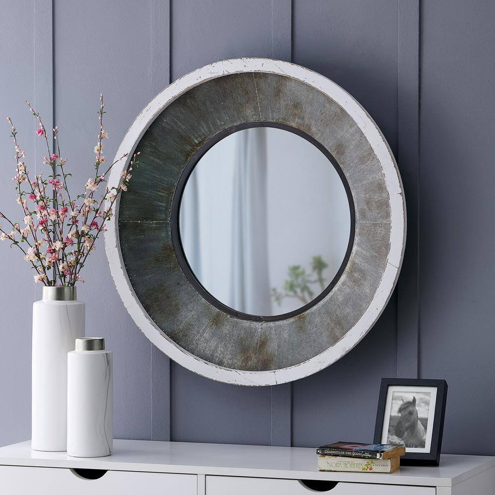 31.5x22 x 4x22 x 31.5x22 Cedar Hill Farmhouse Mirror Antique Silver - FirsTime  Co. NFL0_H1ZWJ50