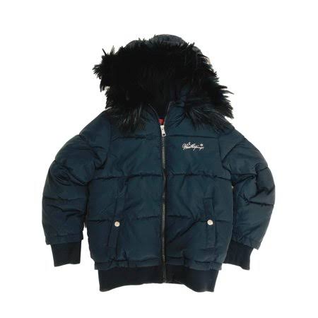 Weatherproof Girls Navy Blue Puffer Ski Jacket Hooded Winter Snow Coat, Girls, Size: Small (7-8) NFB0_C4HSX27