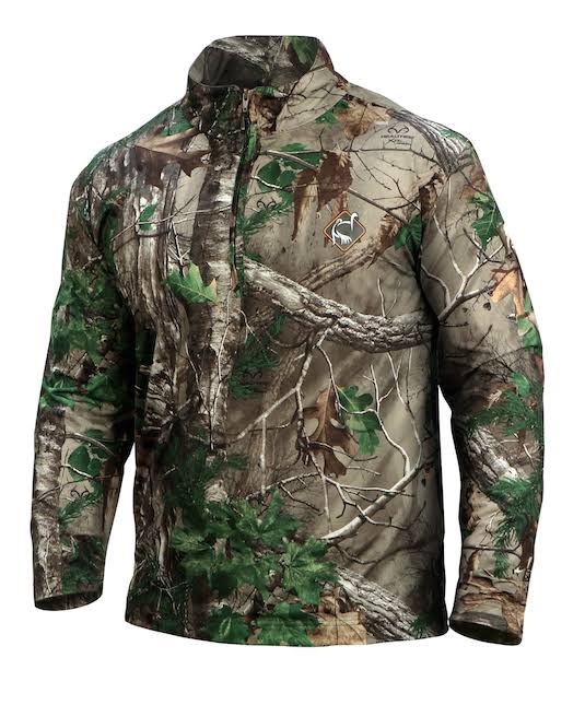 Ol& Tom Mens Performance 1/4 Zip Shirt Long Sleeve Polyester Realtree Xtra Green Camo XL GPX5_A2OAO16