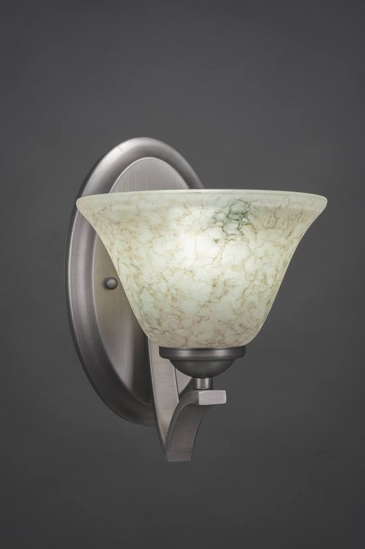 Toltec Lighting-551-GP-508-Zilo - 9.5 inch One Light Wall Sconce Graphite Finish with Italian Marble Glass RYQ0_P1ZAH12