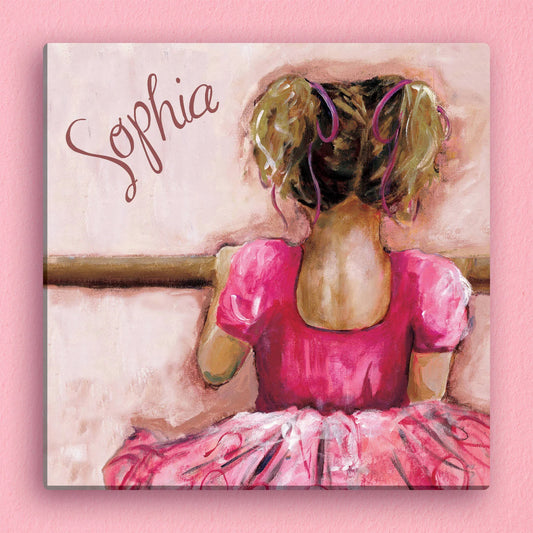 Personalized Ballerina 12 inch x 12 inch Canvas EYT2_C7YNB69