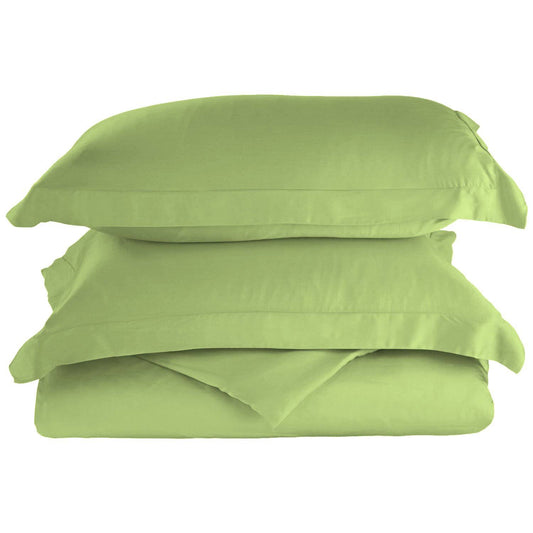 Rayon from Bamboo 300 Thread Count Solid Duvet Cover Set King/California King-Sage KKU4_K8GIZ90