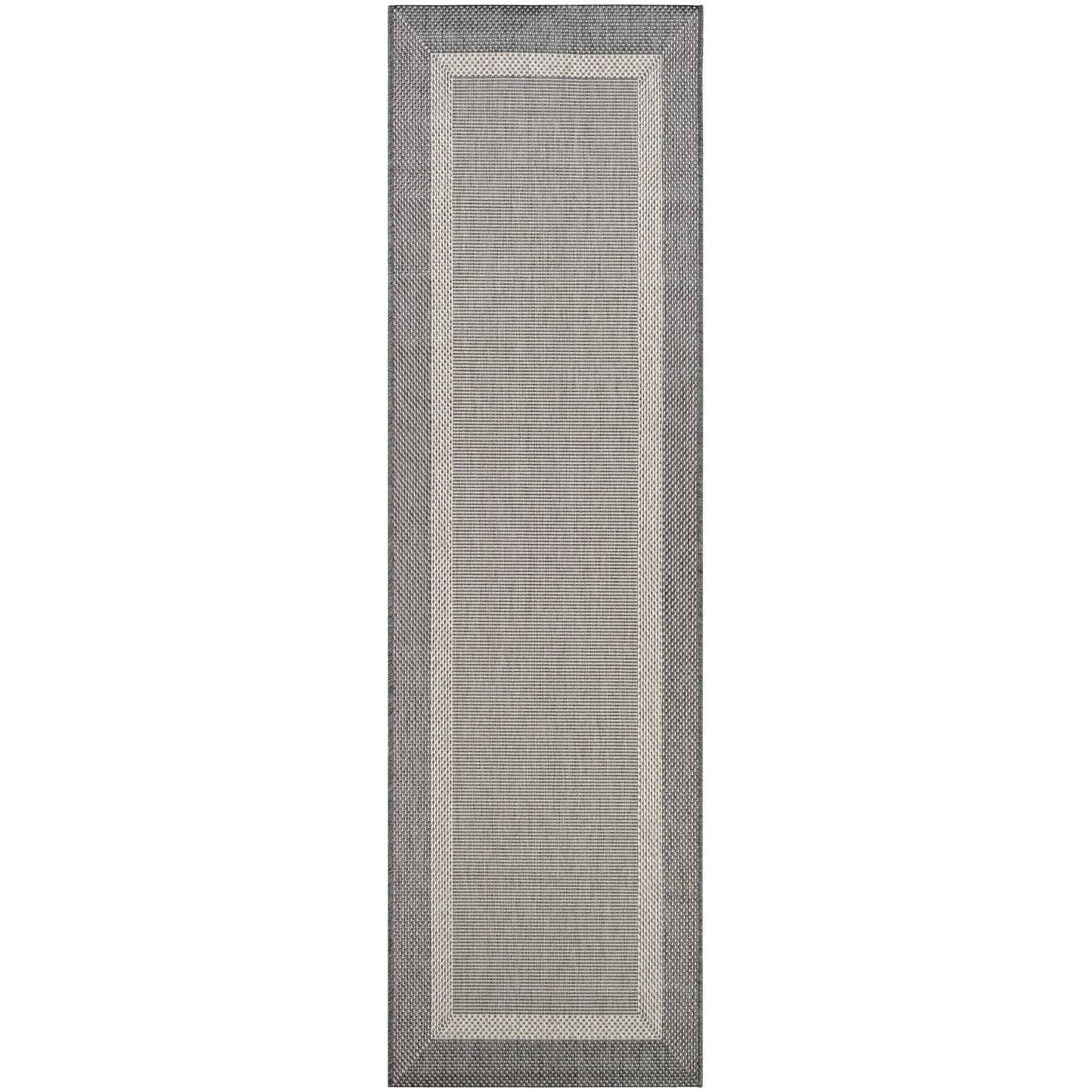 Pergola Channel Champagne-Grey Indoor/Outdoor Runner Rug - 2&3x22 x 11&9x22 Runner RTI5_E9WSP24