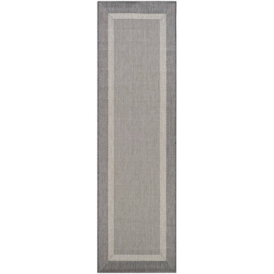 Pergola Channel Champagne-Grey Indoor/Outdoor Runner Rug - 2&3x22 x 11&9x22 Runner RTI5_E9WSP24