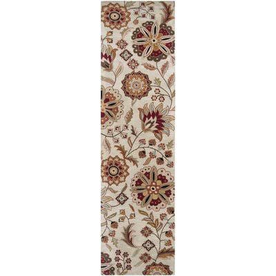 Alvardo Floral Handmade Tufted Wool Multicolor Area Rug Birch Lane Heritage Rug Size: Rectangle 3& x 12& MZD6_G2IEZ25