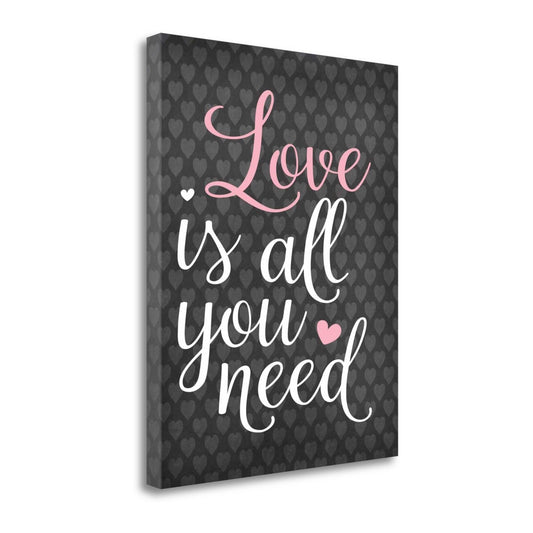 Tangletown Fine Art Love Is All You Need by Tamara Robinson, Giclee Print on Wrap Canvas, 26x32x22 KJR4_M1BLL51