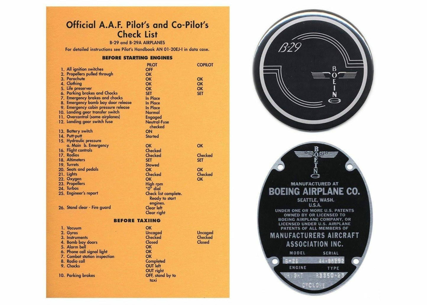 Boeing B-29 Superfortress grouping, Collectibles, WWII Vintage Aviation GRP-0101 RMS6_X3NTJ93