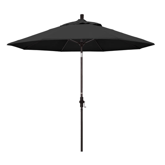 California Umbrella 9 ft. Fiberglass Tilt Pacifica Market Umbrella, Black FHY5_N8NYO54