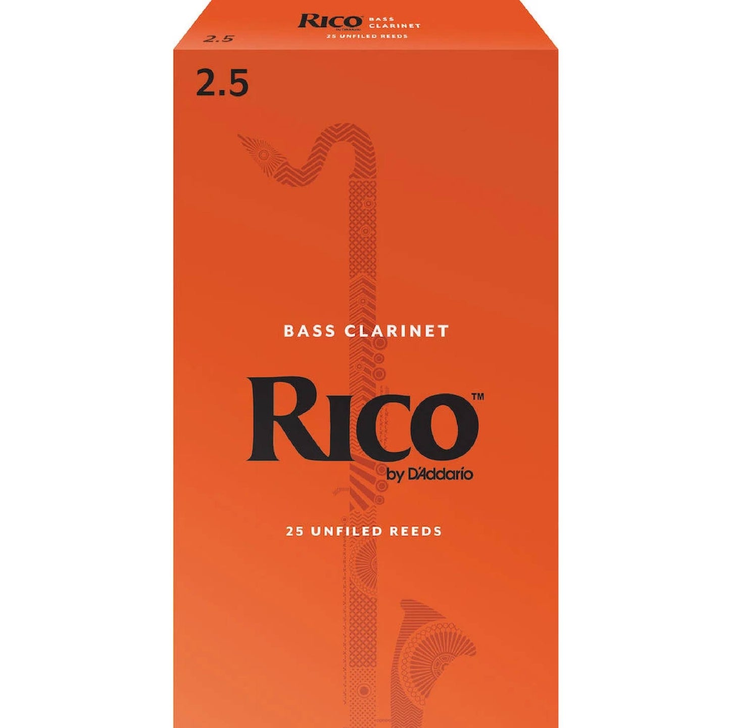 Rico Bass Clarinet Reeds, Strength 2.5, 25-Pack WUB7_K6AQV13