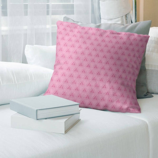 Porch  den Caitlin Pastel Monochrome Minimalist Trees Throw Pillow - 20 x 20 - Pink - Faux Suede AEH6_T7HNL29