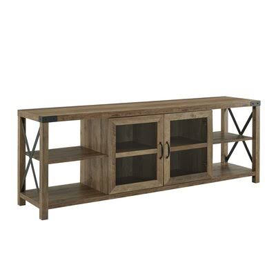 Rowland TV Stand for TVs Up to 78x22 Color: Reclaimed Barnwood AFV2_P5YIZ15