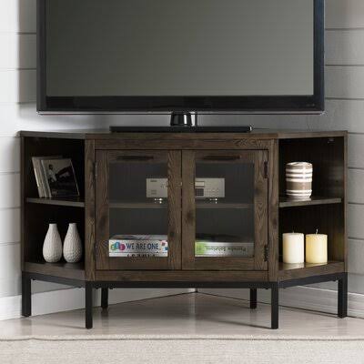 Virna Corner TV Stand for TVs Up to 50x22 Gracie Oaks OQI3_J8SNH60