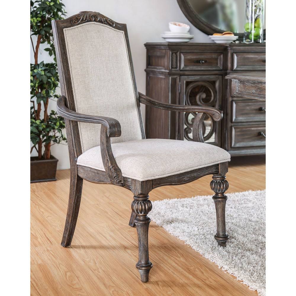 The Gray Barn Cornerways Rustic Ivory Fabric Arm Chairs (Set of 2) - Rustic Natural Tone WMM8_X6SVZ12