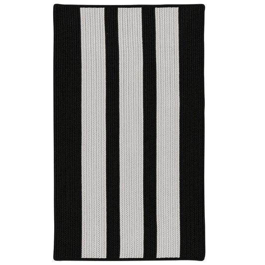 Colonial Mills EV27 Everglades Vertical Stripe Black Shadow 4&x6& Rug TNA4_I3CTG90