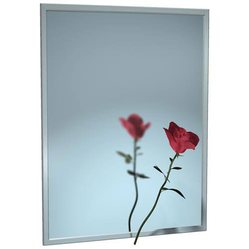 ASI Stainless Steel Channel Frame Mirror - 24x22Wx48x22H - 0620-2448 HOW7_V6WZW81