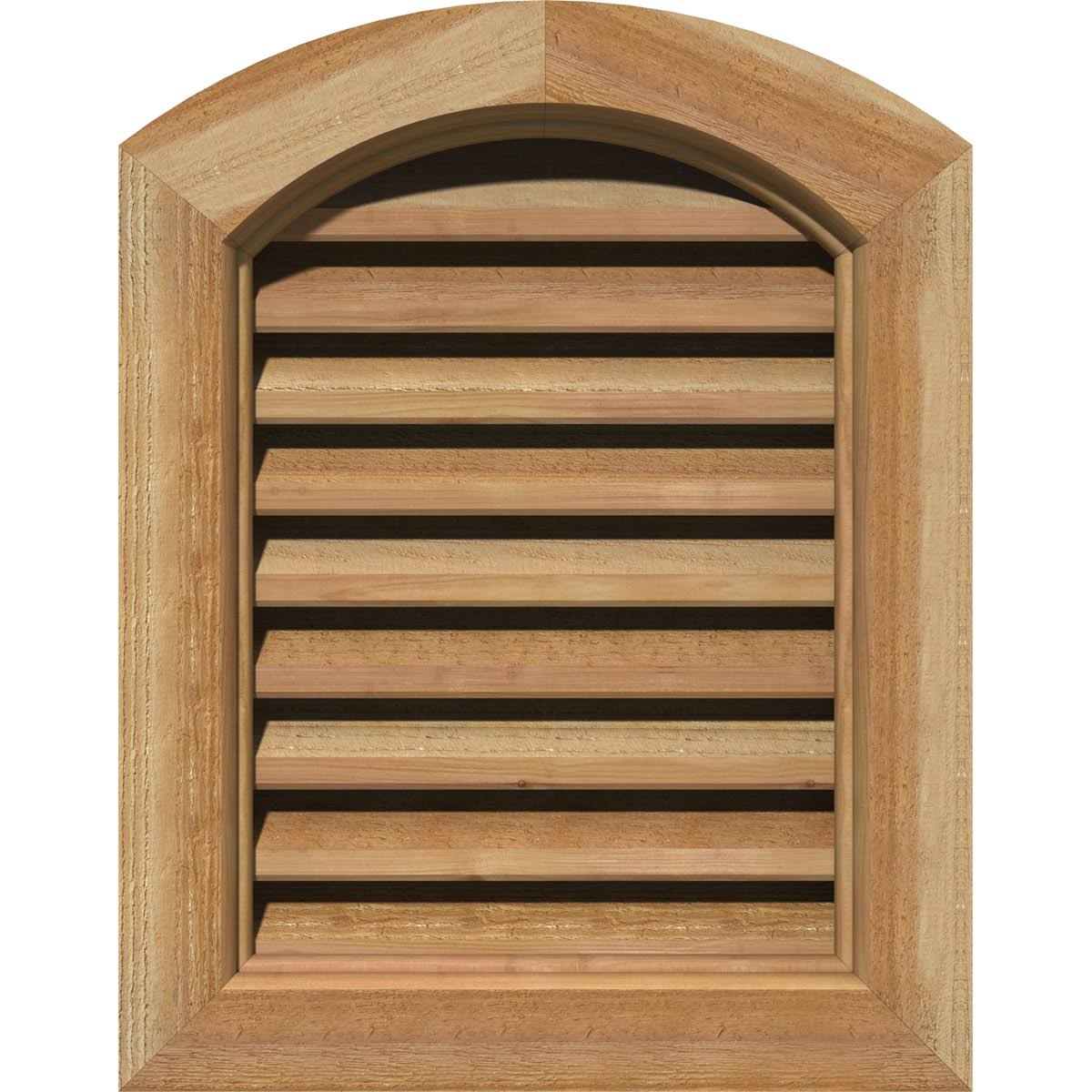 Ekena Millwork GVWAR12X2800RFUWR 12x22W x 28x22H Arch Top Gable Vent (17x22W x 33x22H Frame Size): Unfinished, Functional, Rough UQL1_X5DJX05