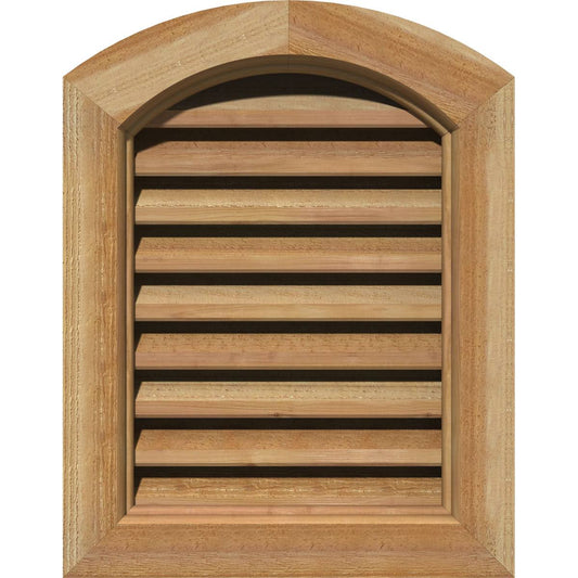 Ekena Millwork GVWAR12X2800RFUWR 12x22W x 28x22H Arch Top Gable Vent (17x22W x 33x22H Frame Size): Unfinished, Functional, Rough UQL1_X5DJX05