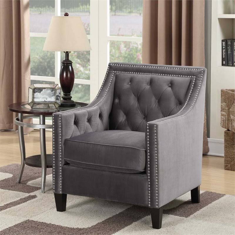 Bowery Hill Accent Arm Chair in Gun Metal EYY4_V5CTV69