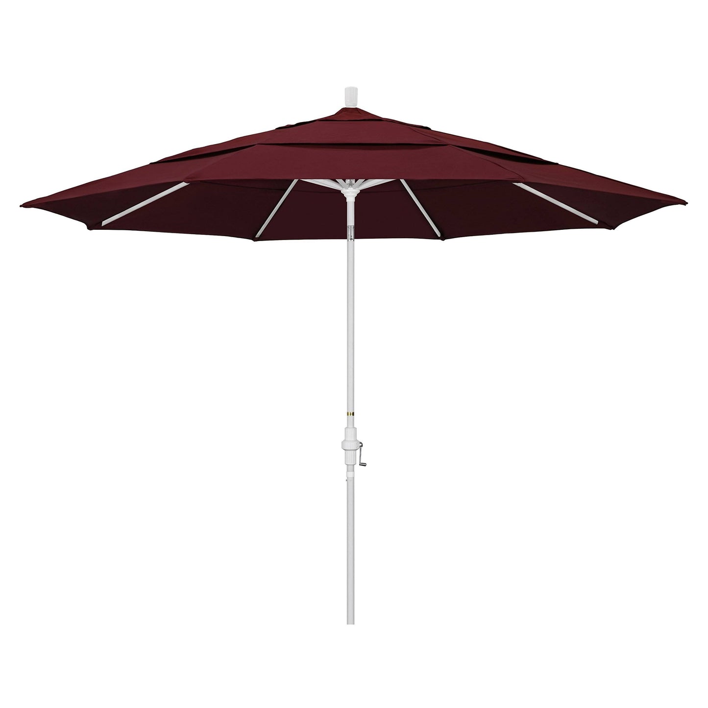 California Umbrella 11 ft. Aluminum Double Vent Tilt Market Umbrella - Pacifica Burgundy DZB6_W8JPT05