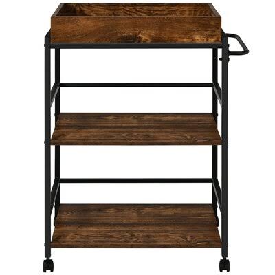 Aranveer 3-Tier Rolling Bar Cart 17 Stories HHL1_N4BBN66