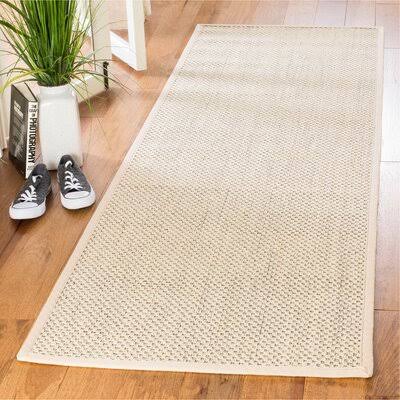 Chaim Jute/Sisal Ivory Area Rug Rosecliff Heights Rug Size: Runner 2&6x22 x 6& JBZ0_T1CQS10