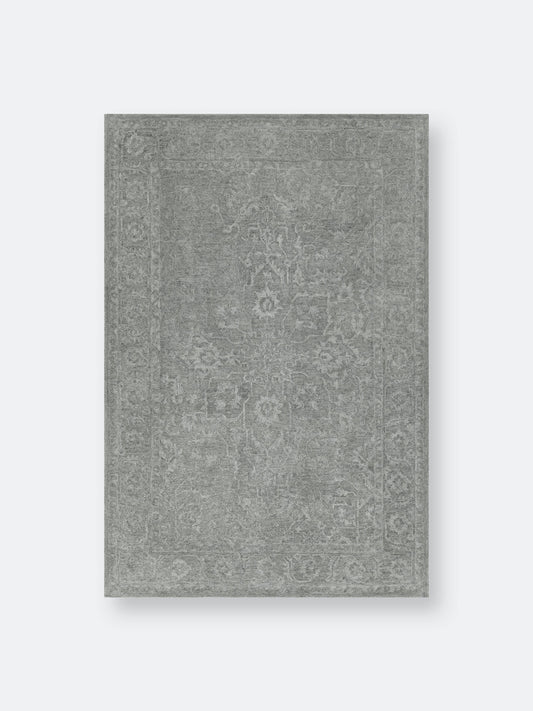 Addison Harlow Vintage Hand Tufted Grey Wool Area Rug, Size: 5&x7&6 inch MYD4_K4CHX71