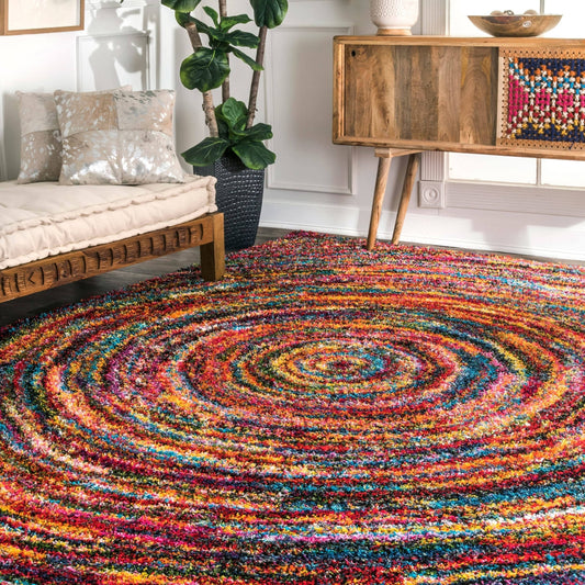 nuLOOM Ardelle Swirl Shag Rug, 5& 3x22 x 7& 6 CKI1_D7EES73