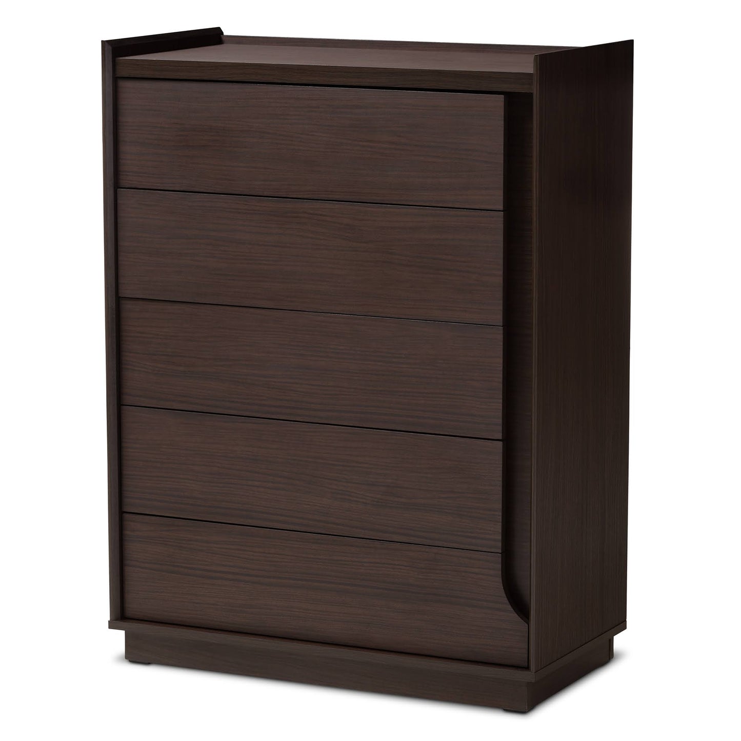 Baxton Studio Larsine Modern  Contemporary Brown Finished 5-Drawer Chest AKG5_P8MJO04