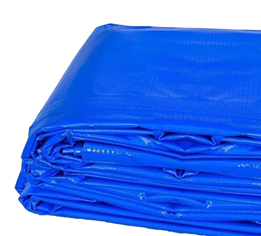 Pogo - 30& x 40& Heavy Duty Waterproof PVC Vinyl Tarp - Blue FYD8_M7NRW90