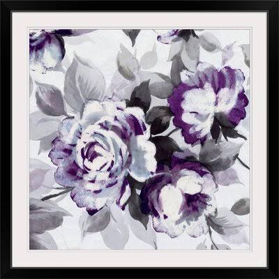 scent of Roses III Painting Print in Plum Great Big Canvas Format: Black Frame, Size: 28x22 H x 28x22 W x 1x22 D UBT6_A1THL05