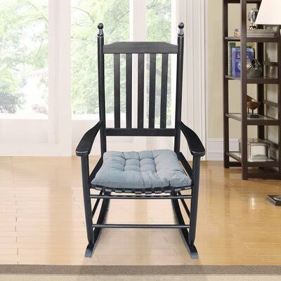 Clermont Rocking Chair Canora Grey Color: Black QPD0_H5LCP59