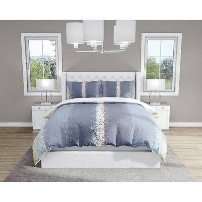 Pancoastburg Microfiber 5 Piece Comforter Set Everly Quinn Color: Blue, Size: Queen Comforter + 4 Additional Pieces QTG5_X2IEP20