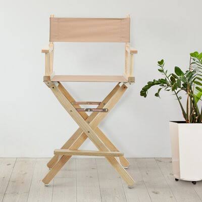 Casual Home Canvas Directors Chair - Frame Finish: Natural, Seat Color: Olive KZC0_W6KLJ33