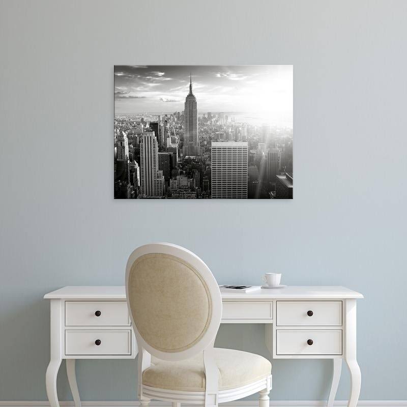 Easy Art Prints PhotoINC Studios &New York& Premium Canvas Art - 30 x 40 - Modern Black Frame LEK0_E6QZR79