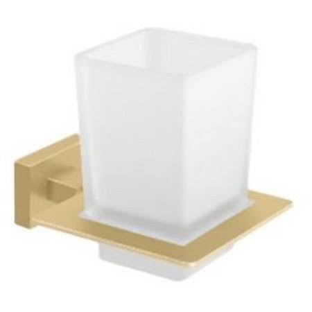 Deltana 55D2014-4 Frosted Glass Tumbler Set, 55D Series, Brushed Brass INF1_L7EAR24