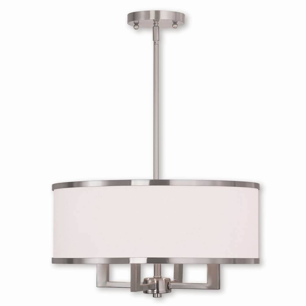 4 Light Brushed Nickel Chandelier 102259 GMM6_N8CDM94