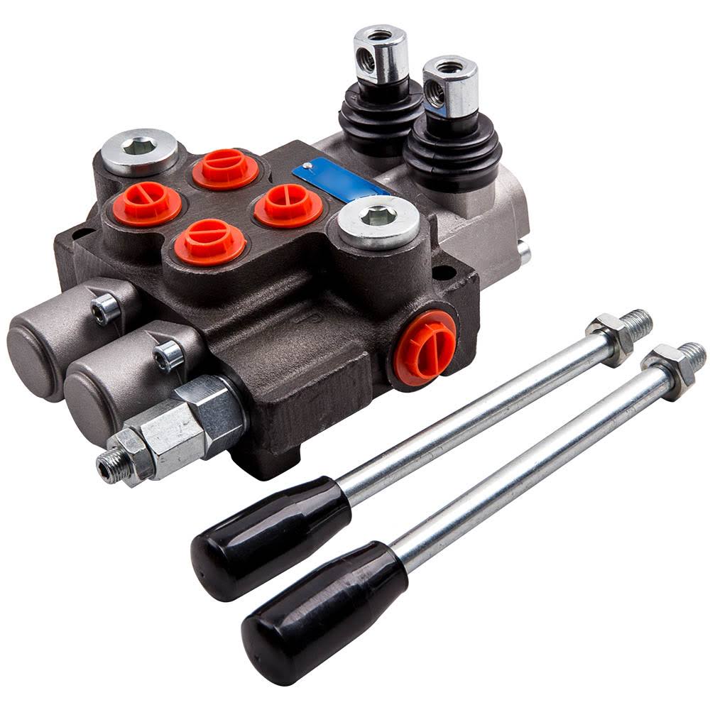 2 Spool Hydraulic Directional Control Valve 11 GPM Double Acting Cylinder Spool LGXM71 CXW6_D3MJQ69