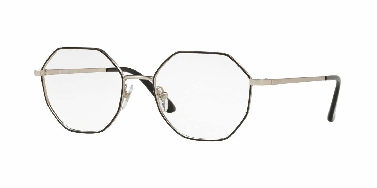 Vogue VO4094 Eyeglasses - Black/Matte Silver (323) BYK0_S5YZW80