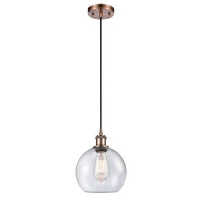 Anchondo 1 - Light Single Globe Pendant Mercury Row Finish: Antique Copper, Shade Color: Seedy GUJ6_F4UHB50