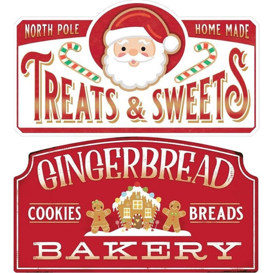 Open Road Brands Multicolored North Pole Home Made Treats  Sweets Wall d?cor IQQ1_A5EUO73