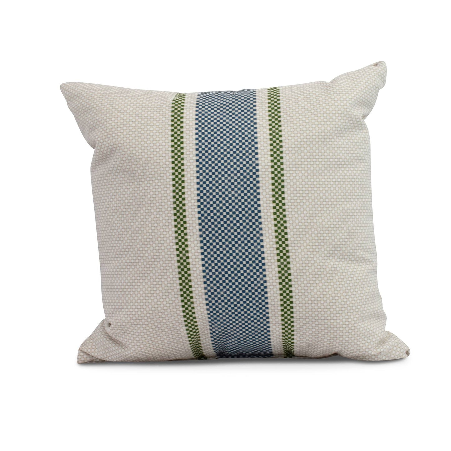 16x22 White and Blue Striped Throw Pillow - Down Alternative Filler RBR4_J5HXX09