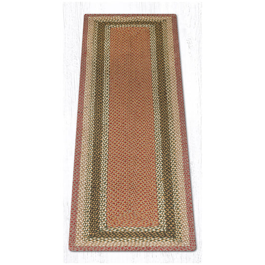 Earth Rugs | RC-24 Olive/Burgundy/Gray Rectangle Braided Rug 2&x6& XAN8_F8RCM59