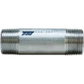 Trenton Pipe 1x22 x 2-1/2x22 Seamless Pipe Nipple, Schedule 80, 304 Stainless Steel - Pkg Qty 25 ZJA8_A7LFH45