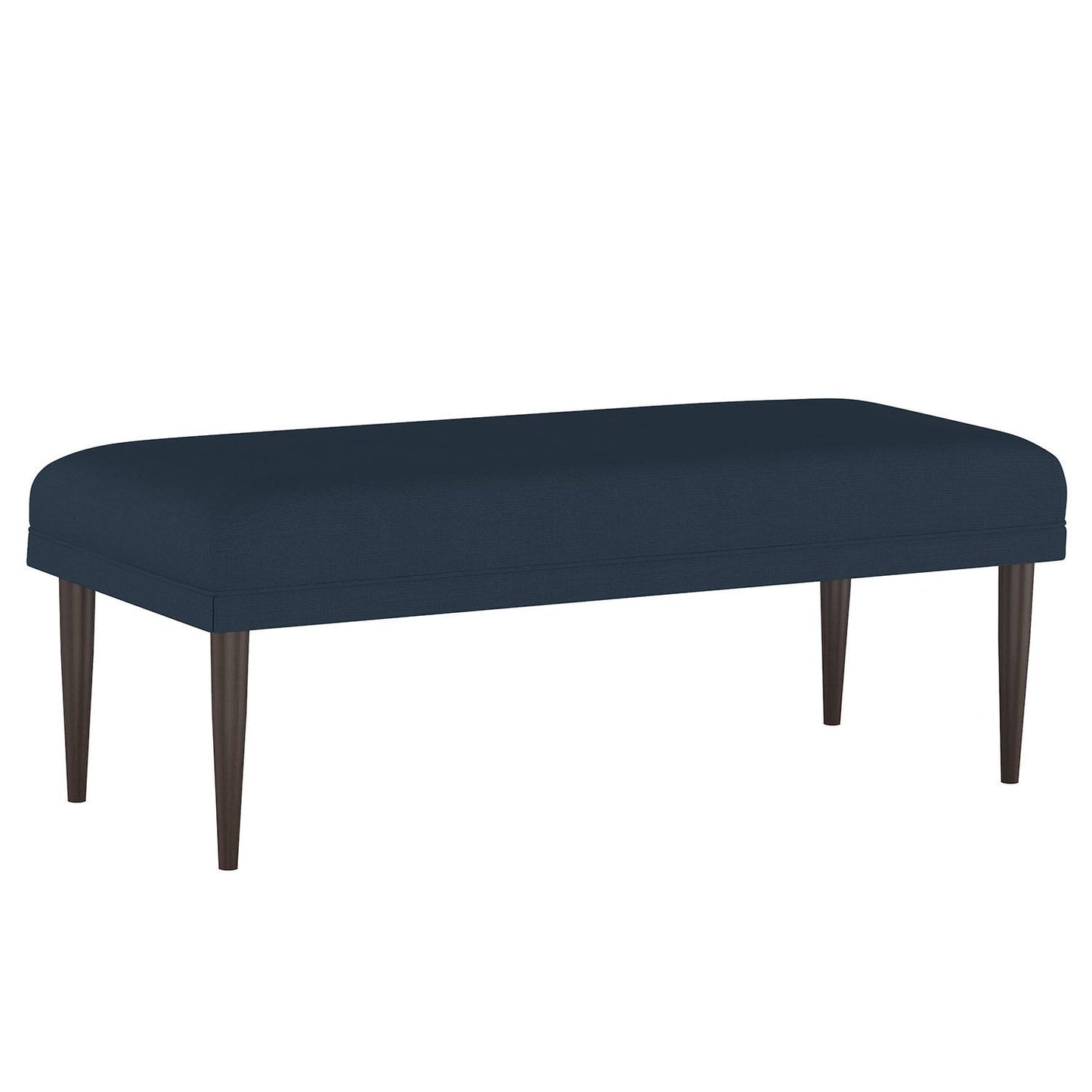 Skyline Furniture Ellsworth Linen Bench in Navy, Blue IEV3_D6MLL68