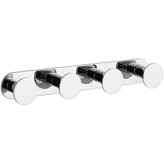 WS Bath Collections Upside 3063 Upside Quadruple Robe Hook Polished Chrome BYK0_D3FAT00