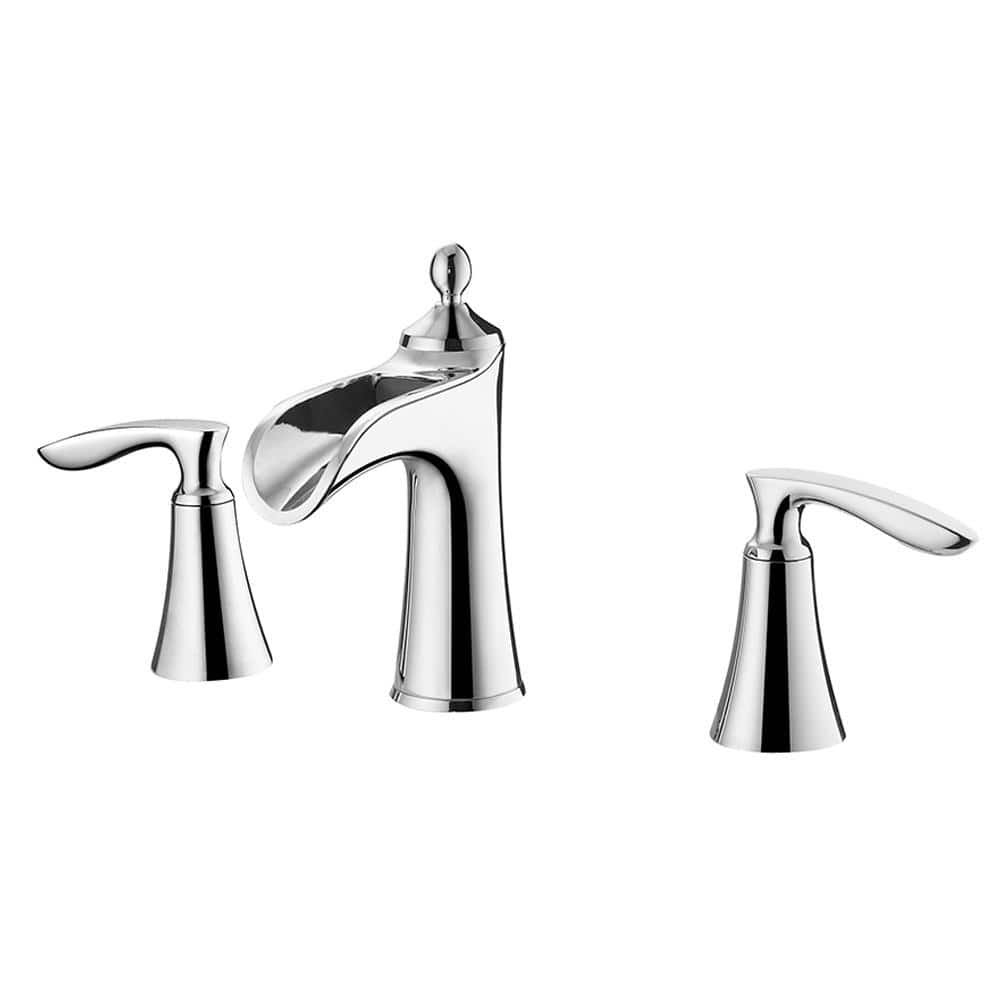 Ukiah Two Handle 8 inch Widespread Bathroom Faucet CMH9_N6LNR85