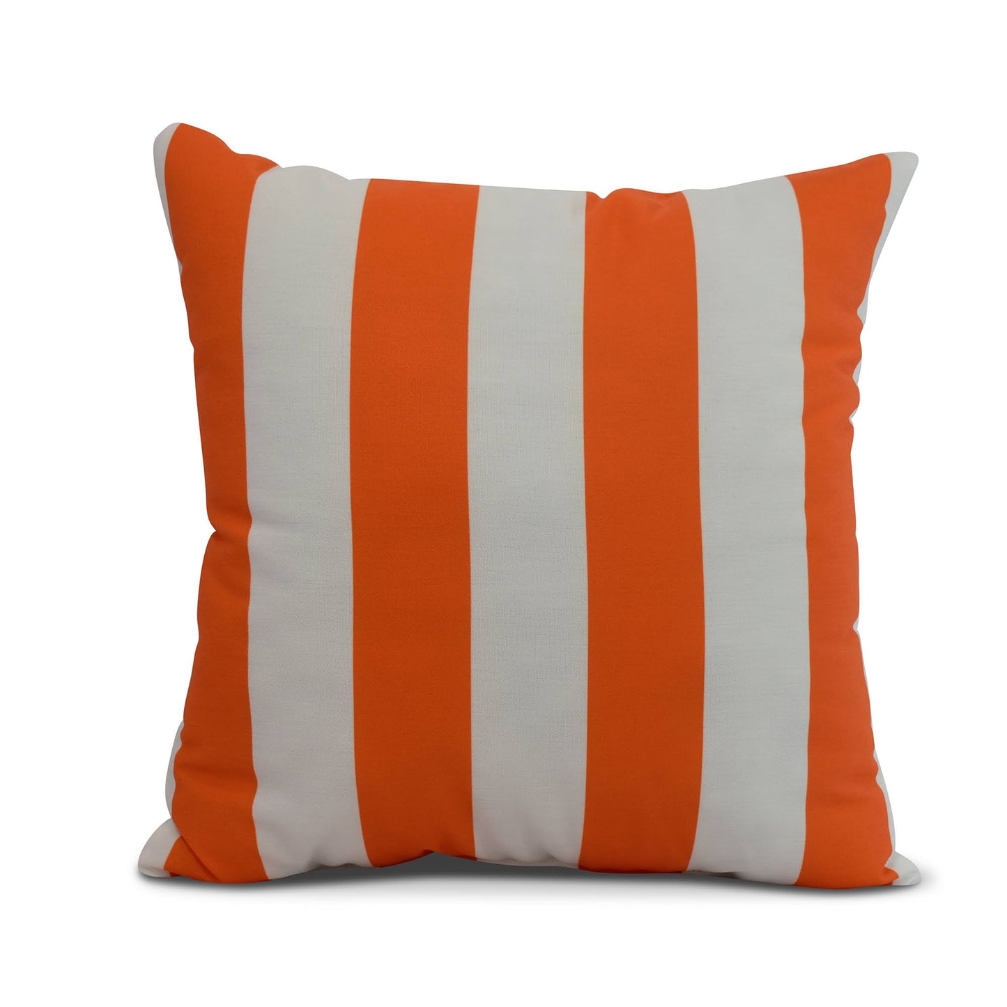 Contemporary Home Living 26x22 White and Orange Throw Pillow with Rugby Striped Design - Down Alternative Filler KHL0_A5RYG30