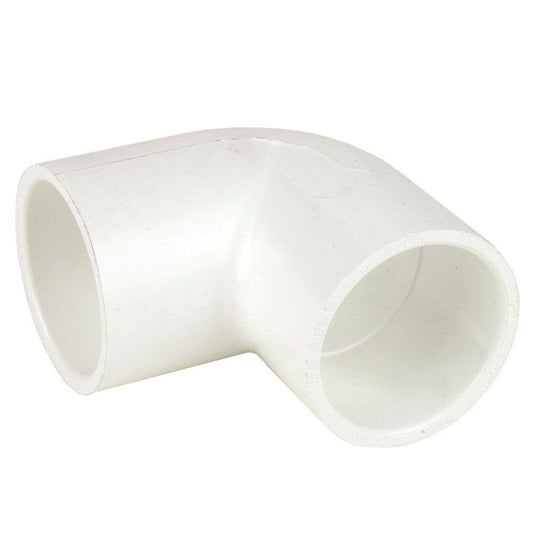 Dura 12 in. Schedule 40 PVC 90-Degree Elbow SXS, White 406-120 TWT9_S6KCV47